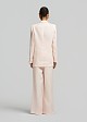 Linen blazer with straight fit