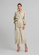 Leather-look cardigan with laser-cut detailing