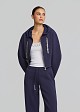 Short tracksuit jacket with hood