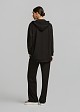 Long tracksuit jacket with hood