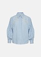 Striped shirt with broderie details
