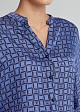Satin look shirt with all-over logo print