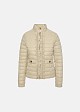 Puffer jacket in frills