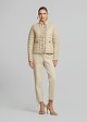 Puffer jacket in frills