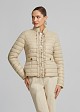 Puffer jacket in frills
