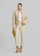 Puffer jacket in frills