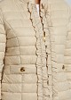 Puffer jacket in frills