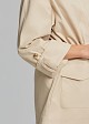 Parka with drawstring waist