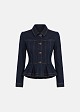 Peplum denim jacket