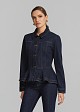 Peplum denim jacket