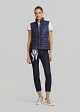 Sleeveless jacket in frills