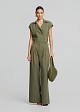 Wrap vest-style blouse