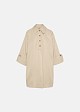 Flared trench coat