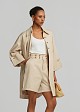 Flared trench coat