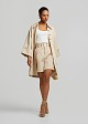 Flared trench coat