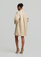 Flared trench coat