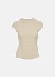Knitted top with a seamless cut