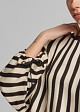 Striped blouse with puff sleeves