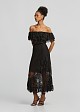 Off-shoulder lace crop top
