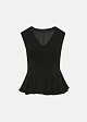 Αμάνικη μπλούζα peplum
