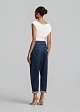 Sleeveless cowl neck top with ruching