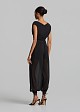 Sleeveless cowl neck top with ruching