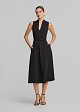 Midi A line dress with pockets