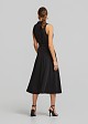 Midi A line dress with pockets