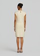 Midi knitted dress with a seamless rhinestone embellishment