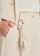 High waisted scarf trousers