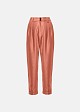 High-waisted chinos with pleats