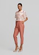 High-waisted chinos with pleats