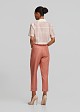 High-waisted chinos with pleats