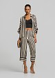 Striped cropped trousers