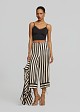 Striped cropped trousers