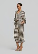 Striped cropped trousers