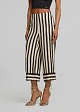 Striped cropped trousers