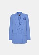 Double-breasted blazer with pocket square
