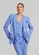 Double-breasted blazer with pocket square