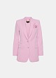 Pocket square crepe blazer