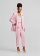 Pocket square crepe blazer