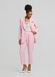 Pocket square crepe blazer