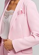 Pocket square crepe blazer