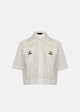 Sheer cropped shirt