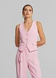 Tailored crepe vest
