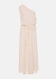 Tulle jumpsuit with one shoulder