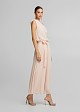 Tulle jumpsuit with one shoulder