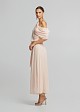Tulle jumpsuit with one shoulder