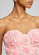 Bralette in appliqué flowers with rhinestones
