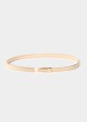 Elastic metal belt in gold finish with clasp buckle